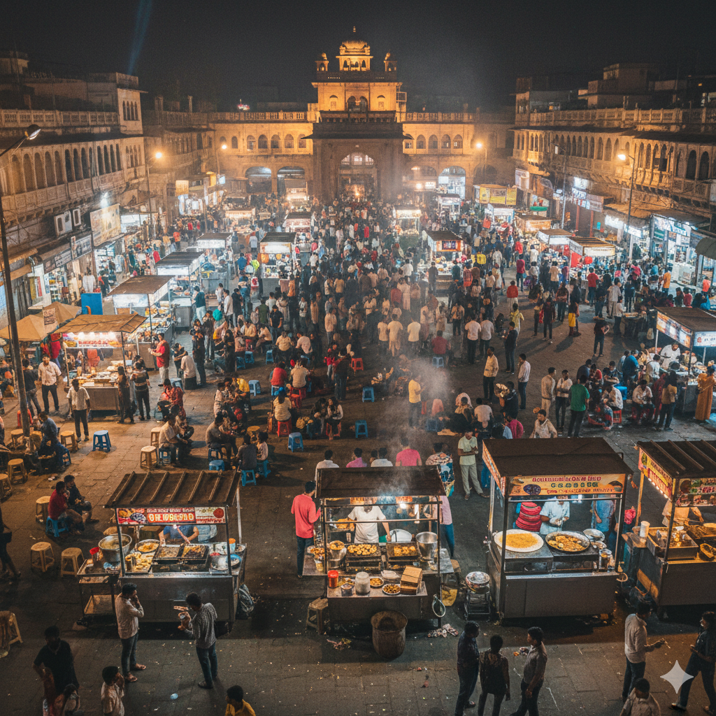 Manek Chowk (Street Food Market)