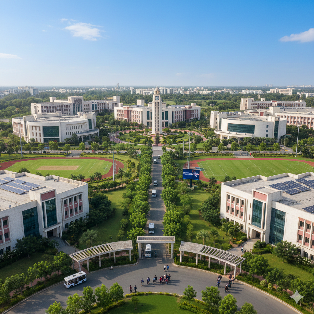 Nirma University is a premier private institution in Ahmedabad